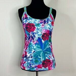 Floral Tankini Top L